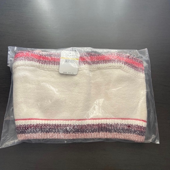 NWT Free People In the Sun Brami cropped tank top Ivory berry combo M - Picture 8 of 8